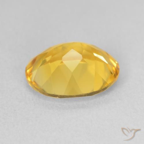 3.10克拉天然黄水晶，椭圆形，VS