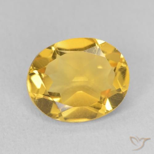 3.29ct 天然 金橙色 黄水晶, 椭圆形, VS