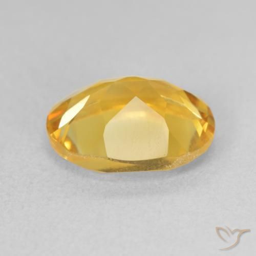 3.29克拉天然黄水晶，椭圆形，VS