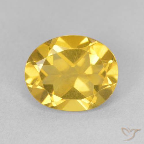 3.17ct 天然 中金 黄水晶, 椭圆形, VS
