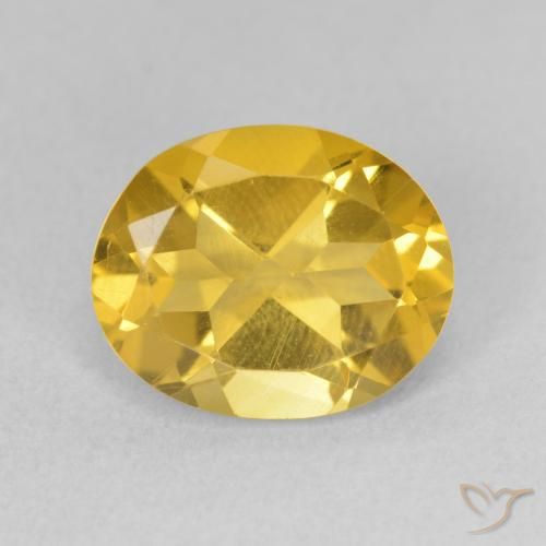 3.07ct 天然 中金 黄水晶, 椭圆形, VS