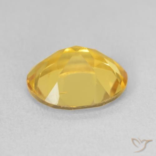 3.07克拉天然黄水晶，椭圆形，VS