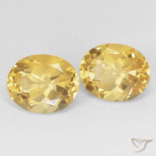 7.61克拉天然黄水晶，椭圆形，VVS-VS