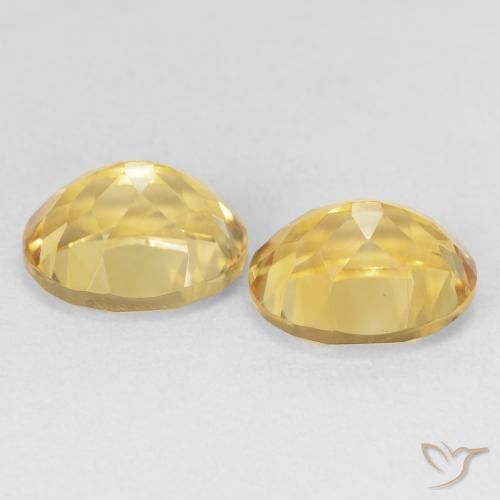7.61克拉天然黄水晶，椭圆形，VVS-VS