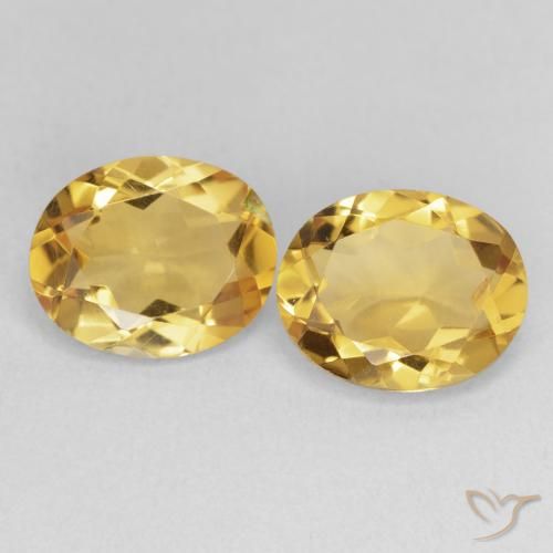 5.86ctw 天然 金色 黄水晶, 椭圆形, VS