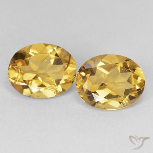 6.87ctw 天然 金色 黄水晶, 椭圆形, VVS-VS