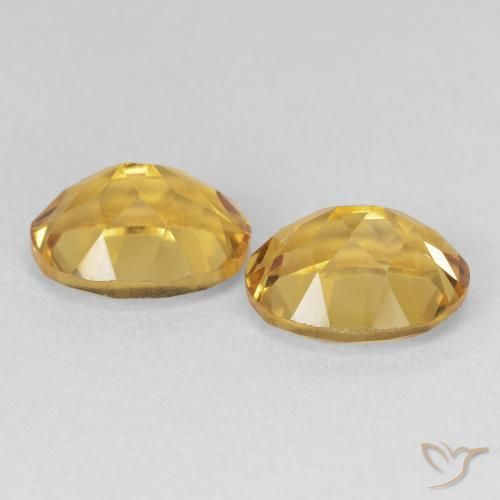 6.87克拉天然黄水晶，椭圆形，VVS-VS