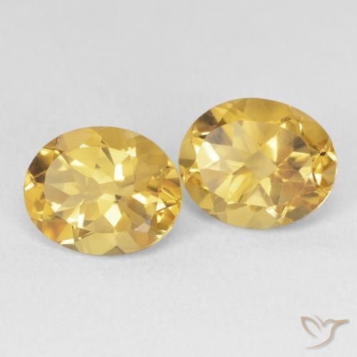 6.74克拉天然黄水晶，椭圆形，VVS-VS