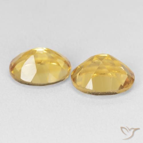 6.74克拉天然黄水晶，椭圆形，VVS-VS