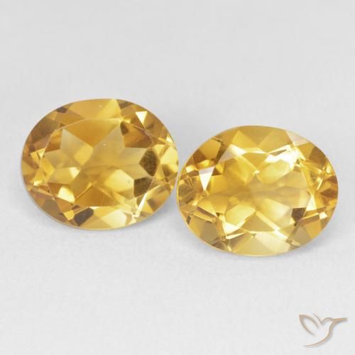7.07ctw 天然 深金 黄水晶, 椭圆形, VVS-VS