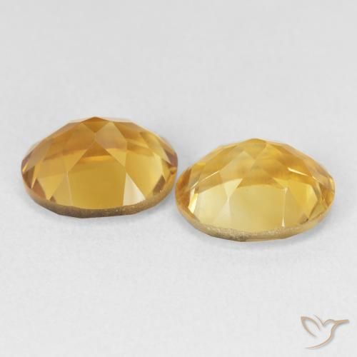 7.07克拉天然黄水晶，椭圆形，VVS-VS