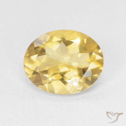 3.15ct 天然 中金 黄水晶, 椭圆形, VVS