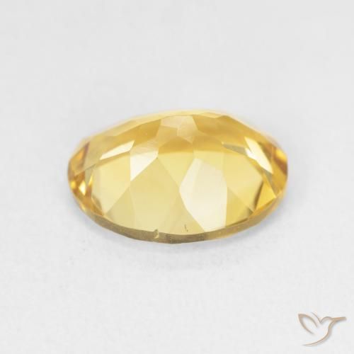 3.15克拉天然黄水晶，椭圆形，VVS