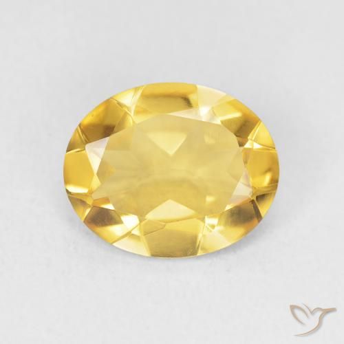 2.71ct 天然 金色 黄水晶, 椭圆形, VVS