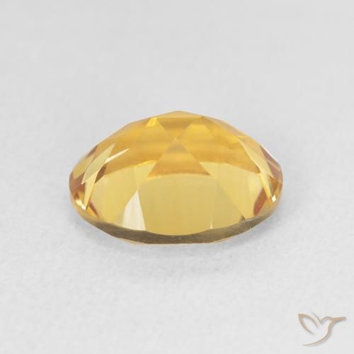 3.38克拉天然黄水晶，椭圆形，VVS