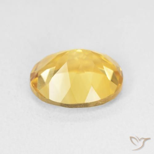3.55克拉天然黄水晶，椭圆形，VVS