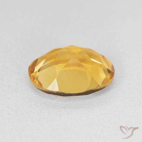3.15克拉天然黄水晶，椭圆形，VVS