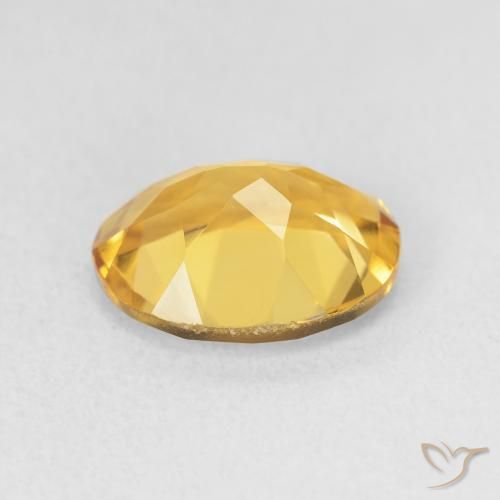 3.02克拉天然黄水晶，椭圆形，VVS