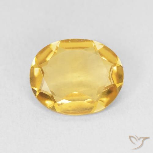 2.64ct 天然 亮金 黄水晶, 椭圆形, VS