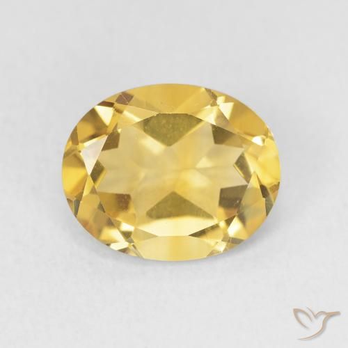 3.18ct 天然 中金 黄水晶, 椭圆形, VS