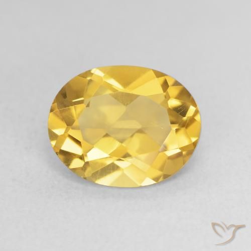 3.00ct 天然 深金 黄水晶, 椭圆形, VS