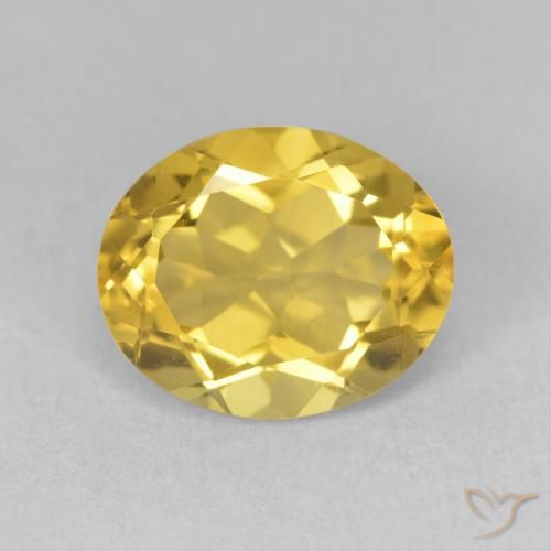 3.32ct 天然 金橙色 黄水晶, 椭圆形, VVS-VS