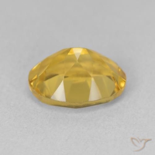 3.39克拉天然黄水晶，椭圆形，VVS-VS