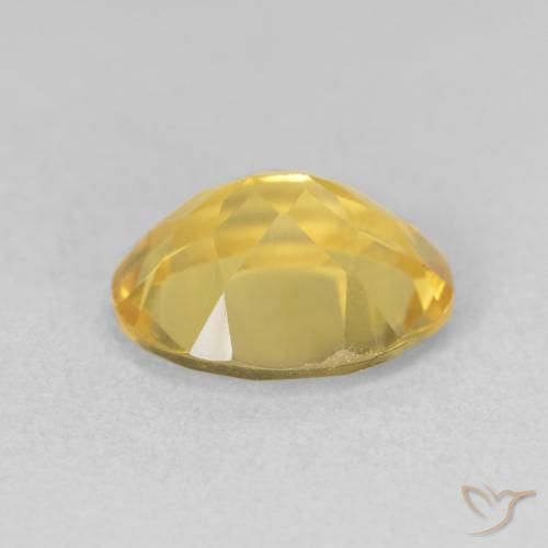 3.06克拉天然黄水晶，椭圆形，VVS-VS