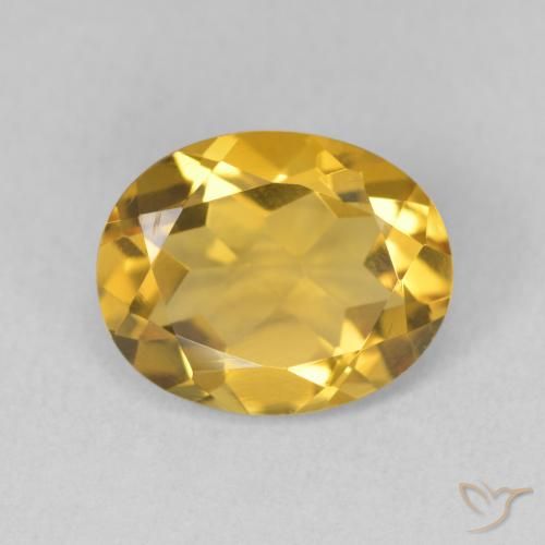 3.14ct 天然 金色 黄水晶, 椭圆形, VVS-VS