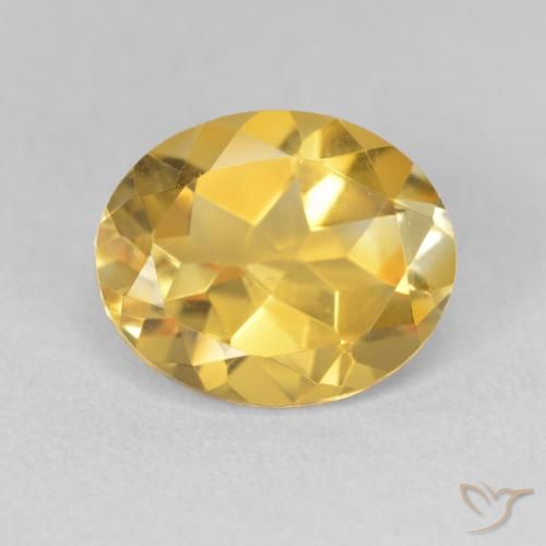 3.51ct 天然 金橙色 黄水晶, 椭圆形, VVS