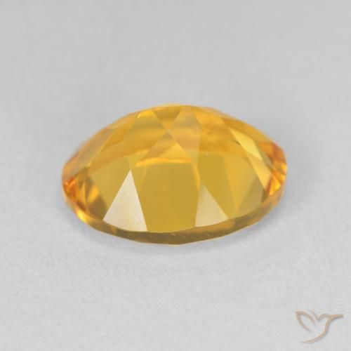 3.51克拉天然黄水晶，椭圆形，VVS
