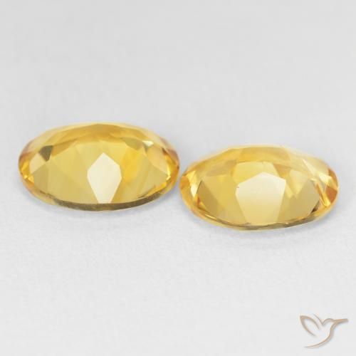 5.23克拉天然黄水晶，椭圆形，VVS-VS