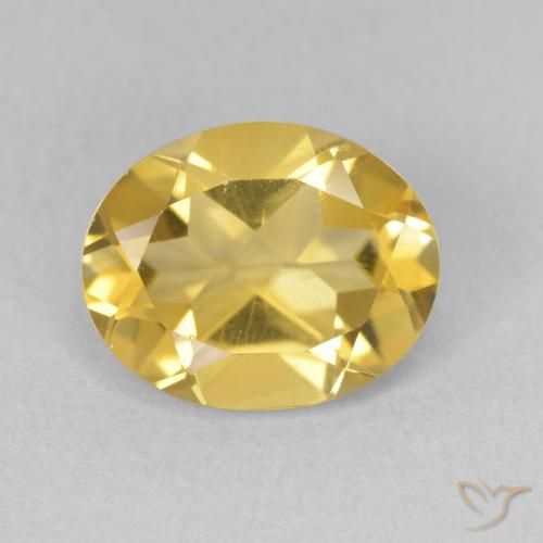 3.30ct 天然 中金 黄水晶, 椭圆形, VS