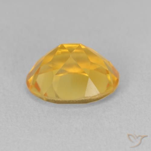3.33克拉天然黄水晶，椭圆形，VS