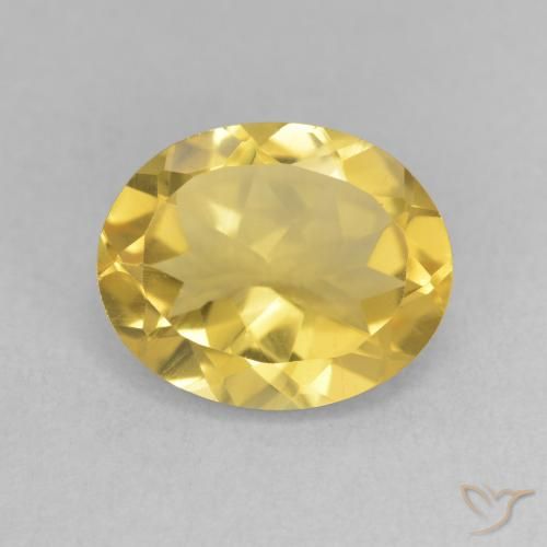 3.18ct 天然 金橙色 黄水晶, 椭圆形, VVS-VS