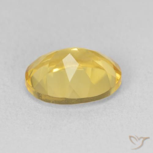 3.18克拉天然黄水晶，椭圆形，VVS-VS