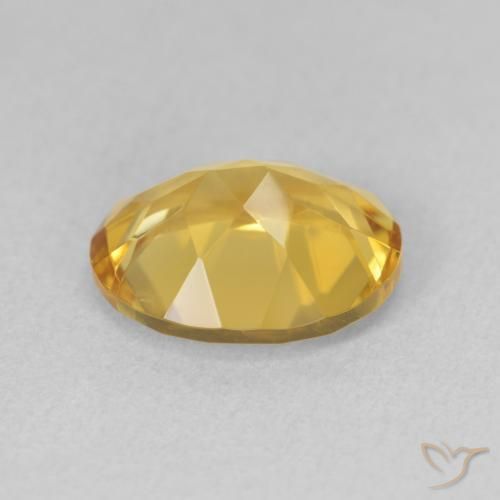 3.03克拉天然黄水晶，椭圆形，VS