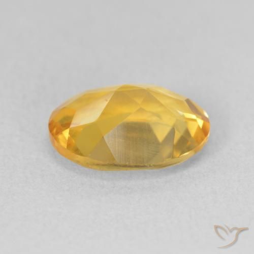 3.02克拉天然黄水晶，椭圆形，VS