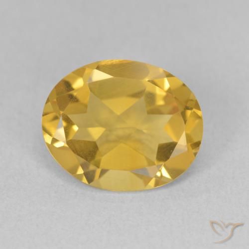 2.95ct 天然 金色 黄水晶, 椭圆形, VS