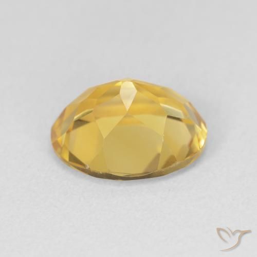 3.32克拉天然黄水晶，椭圆形，VVS-VS