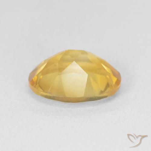 3.11克拉天然黄水晶，椭圆形，VVS-VS