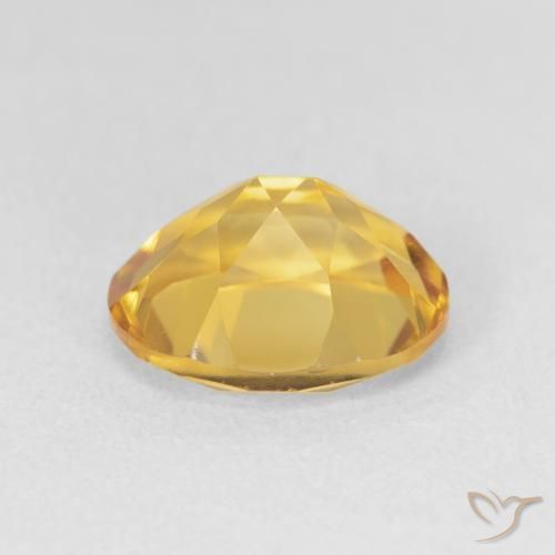 3.48克拉天然黄水晶，椭圆形，VVS-VS