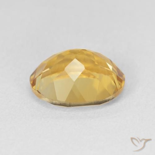 3.47克拉天然黄水晶，椭圆形，VVS-VS