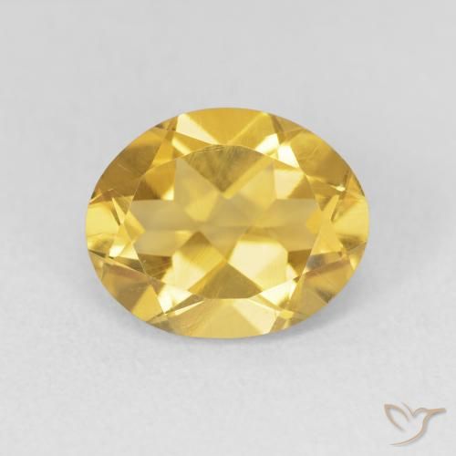 3.20ct 天然 中金 黄水晶, 椭圆形, VVS-VS