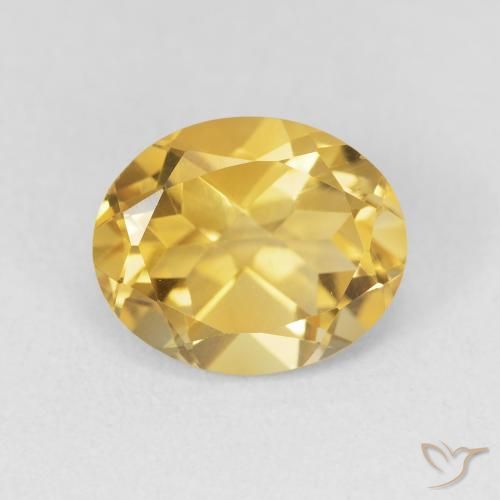 3.59ct 天然 金橙色 黄水晶, 椭圆形, VVS-VS