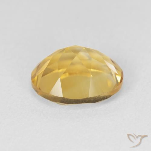 3.59克拉天然黄水晶，椭圆形，VVS-VS