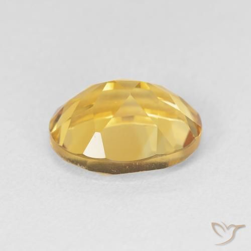 3.48克拉天然黄水晶，椭圆形，VVS-VS