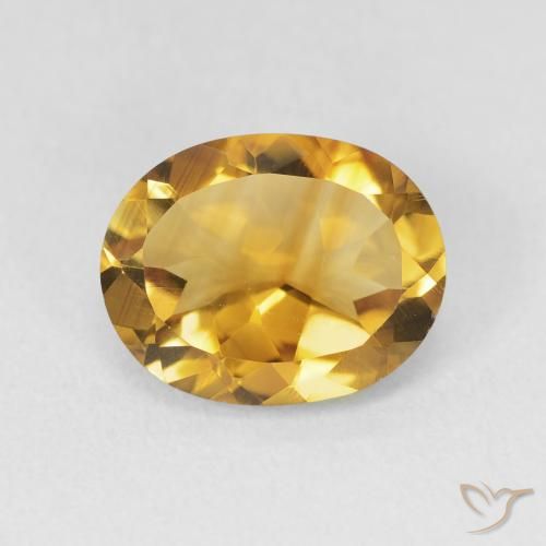 3.11ct 天然 金橙色 黄水晶, 椭圆形, VVS-VS