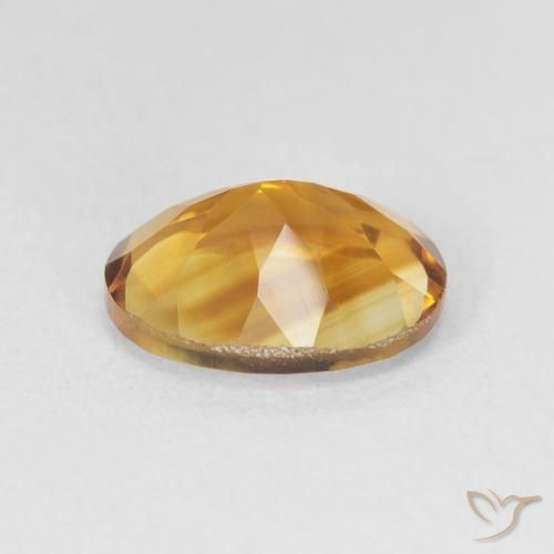 3.11克拉天然黄水晶，椭圆形，VVS-VS