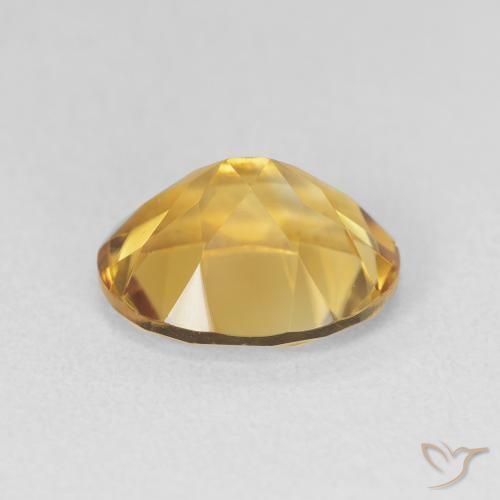 3.25克拉天然黄水晶，椭圆形，VVS-VS